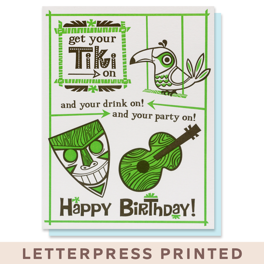 Tiki Birthday Card Case of 6