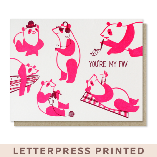 You're My Fav Card Case of 6