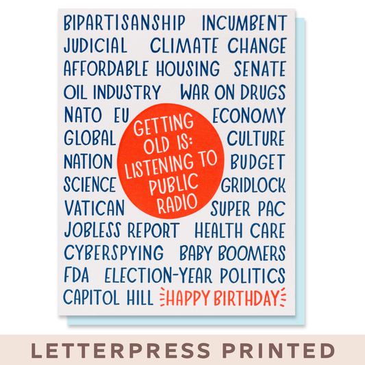 Public Radio Birthday Card Case of 6
