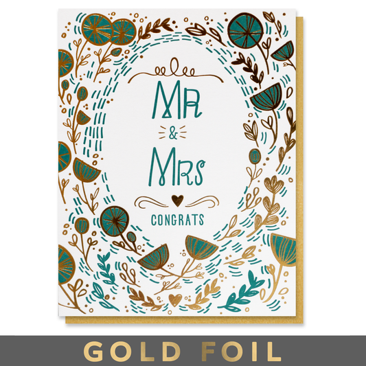 Mr and Mrs Wedding Card Case of 6