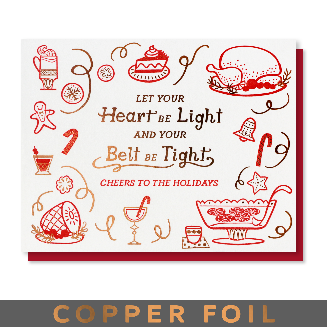 Belt Tight Holiday Card Case of 6
