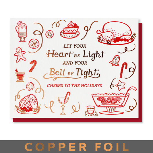 Belt Tight Holiday Card Case of 6