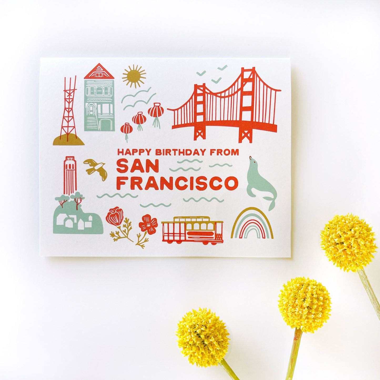 Happy Birthday from San Francisco Card Case of 6