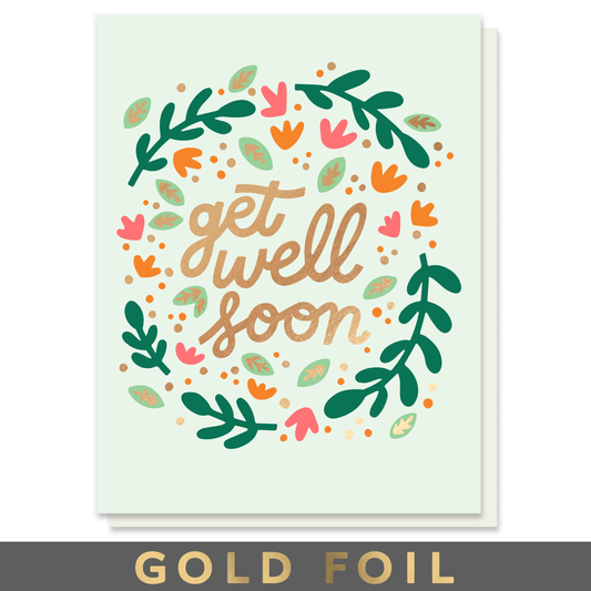 Get Well Soon Wreath Card Case of 6