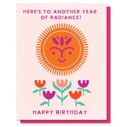 225 Radiant Birthday Sun Greeting Card Case of 6