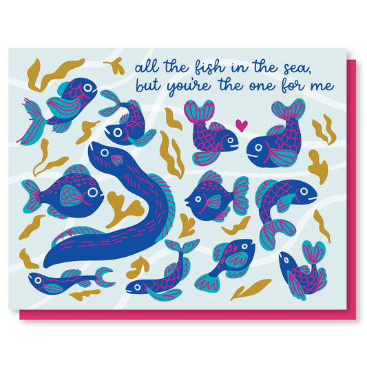 226 Fish in the Sea Love Card Case of 6