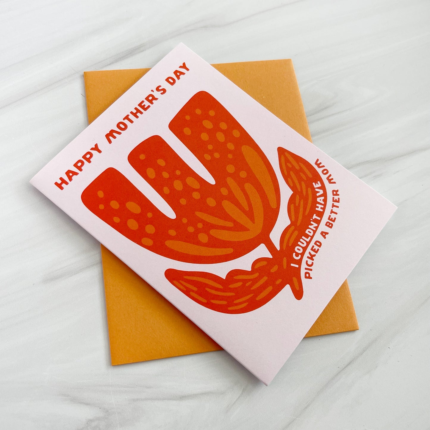 230 Picked Single Flower Mother's Day Card Case of 6