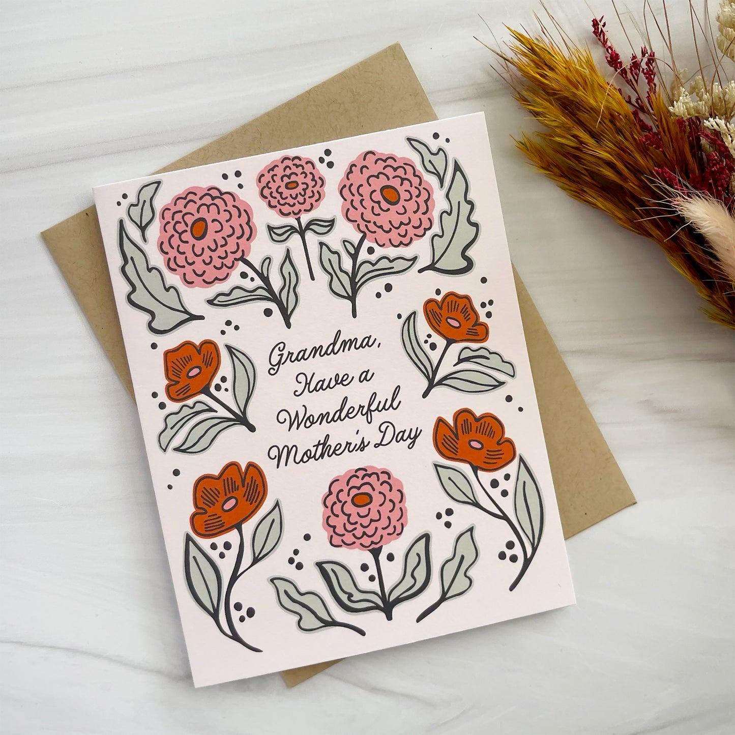 231 Fancy Florals for Grandmother Mother's Day Card Case of 6