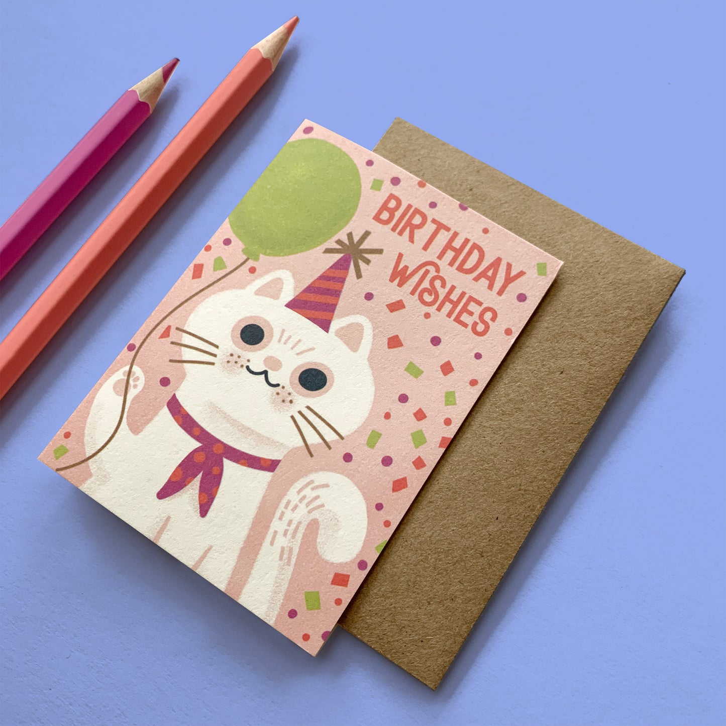 Cat Wishes Birthday Mini Card Case of 6