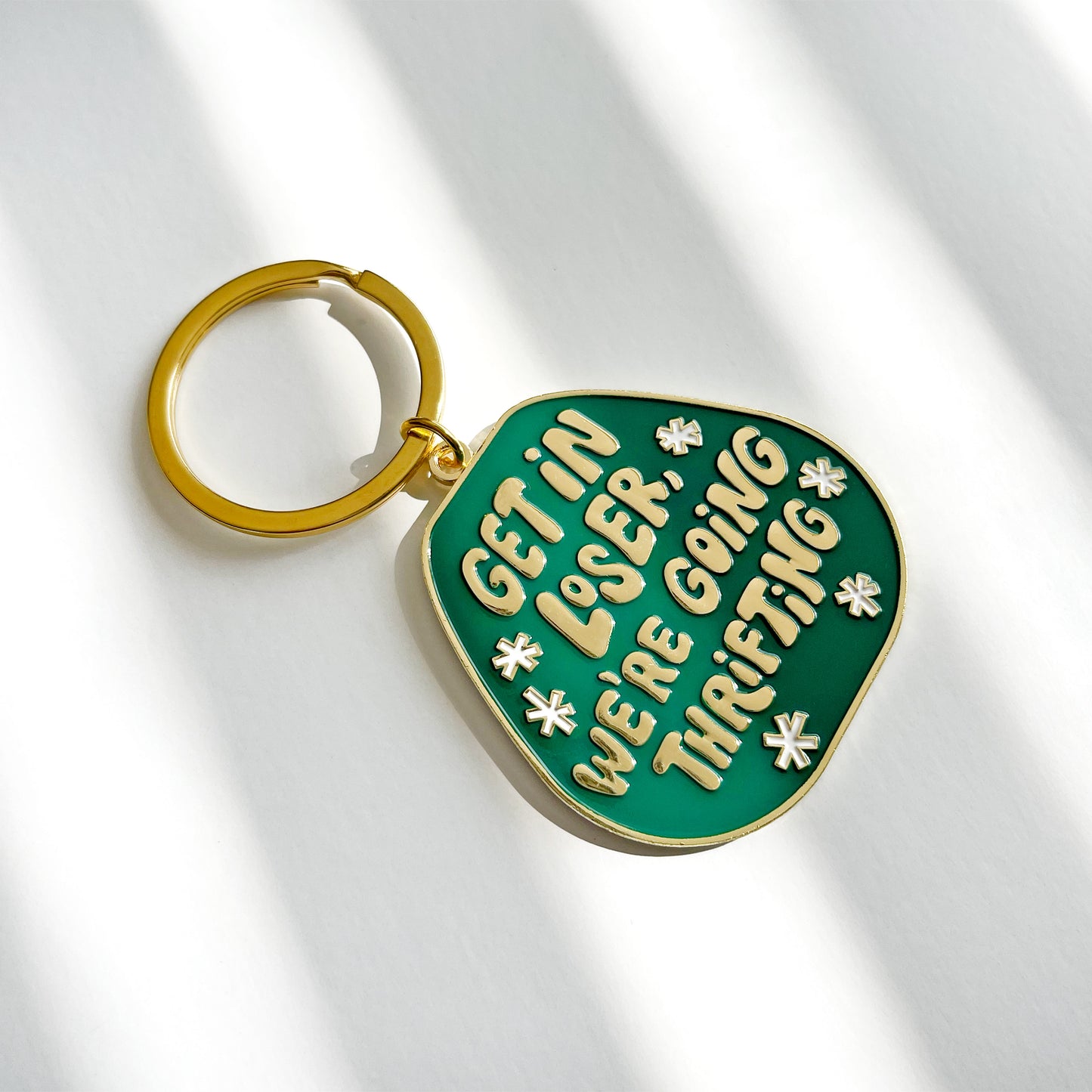 Get in Loser We're Going Thrifting Keychain Case of 3