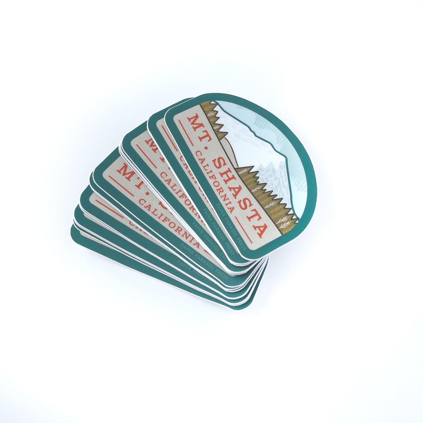 Mt. Shasta Sticker Case of 6