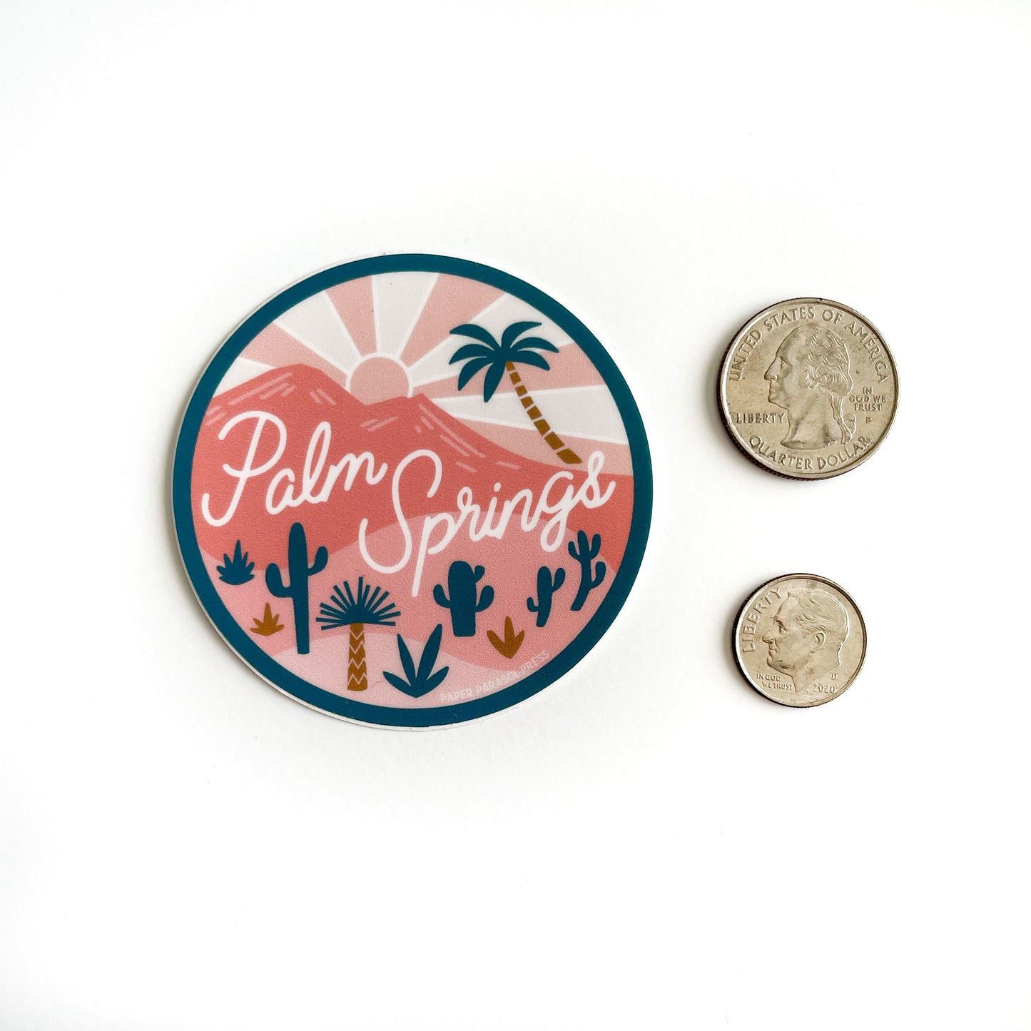 Palm Springs Sticker Case of 6