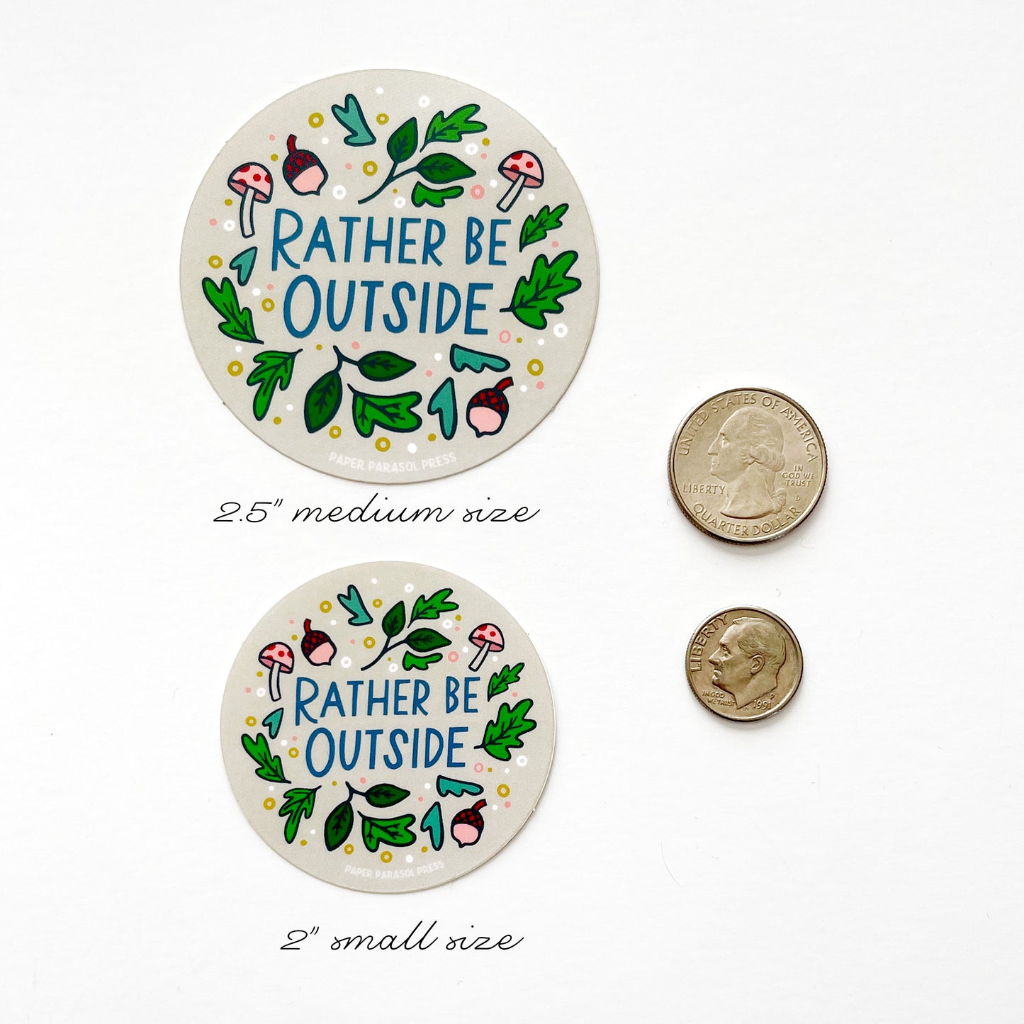 Rather Be Outside Sticker Case of 6