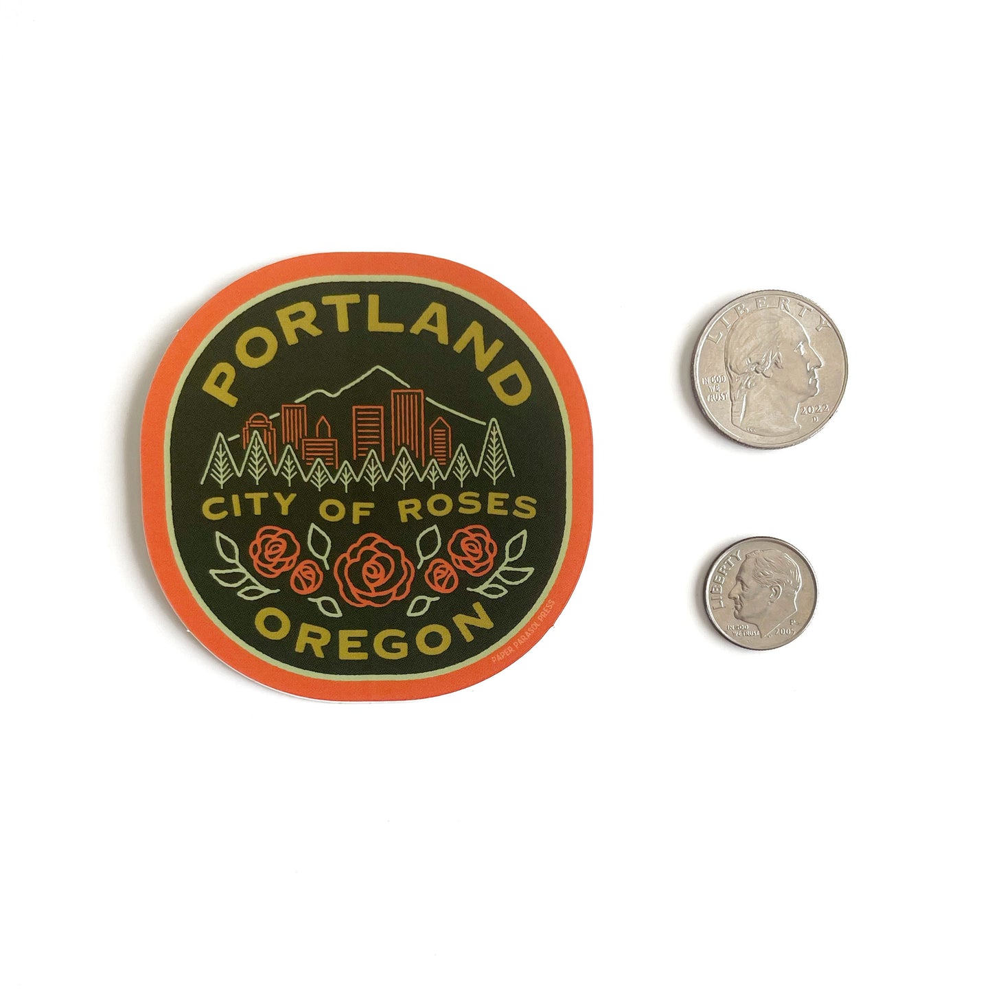 Retro Portland Sticker Case of 6