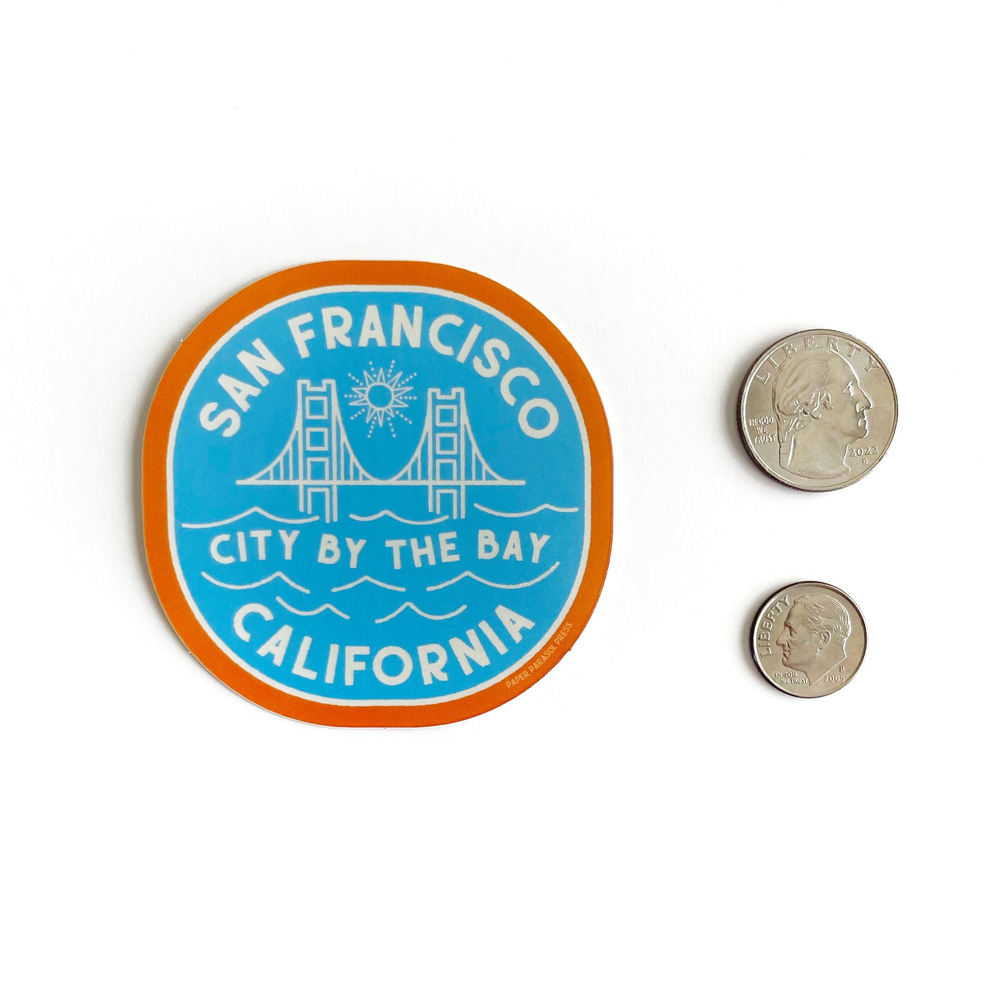 Retro San Francisco Sticker Case of 6
