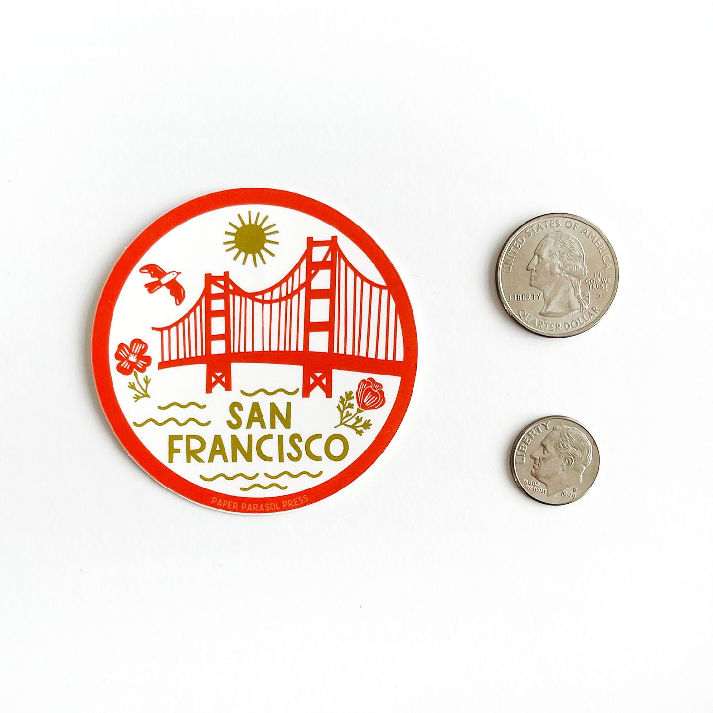 San Francisco Icons Sticker Case of 6