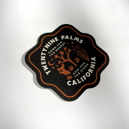Twentynine Palms Sticker Case of 6