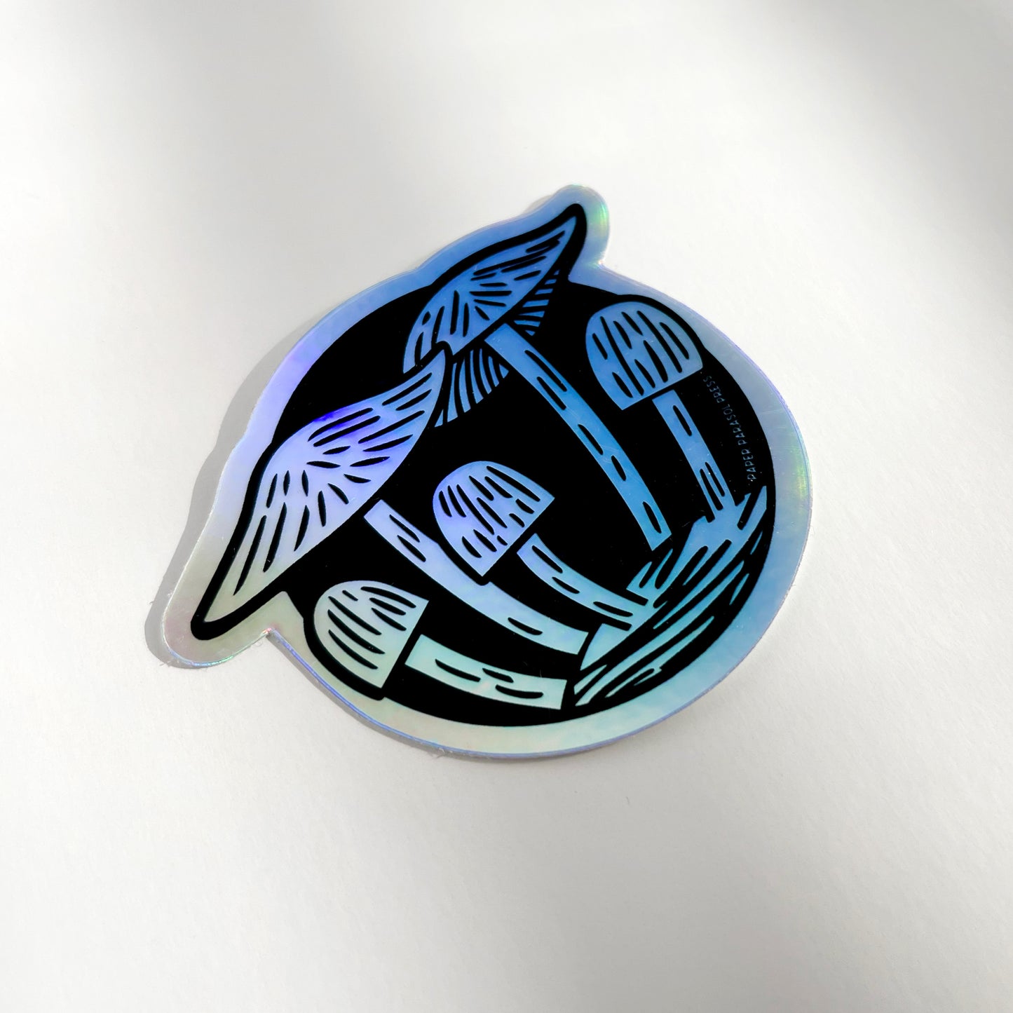 Mushroom Cluster Holographic Sticker Case of 6