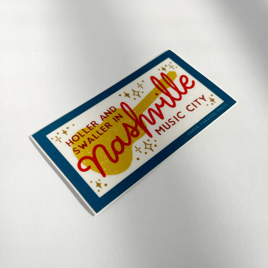 Nashville Music Sticker Sticker Case of 6