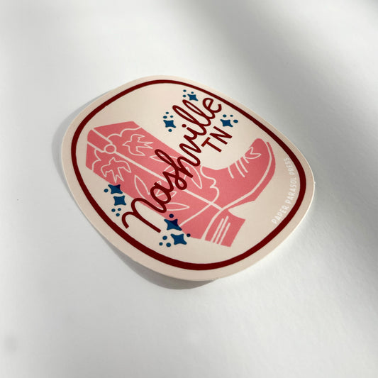 Nashville Cowboy Boot Sticker Case of 6