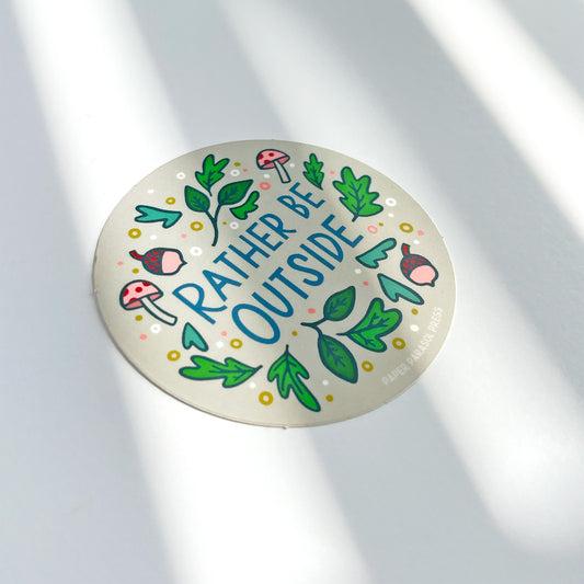 Rather Be Outside Sticker Case of 6