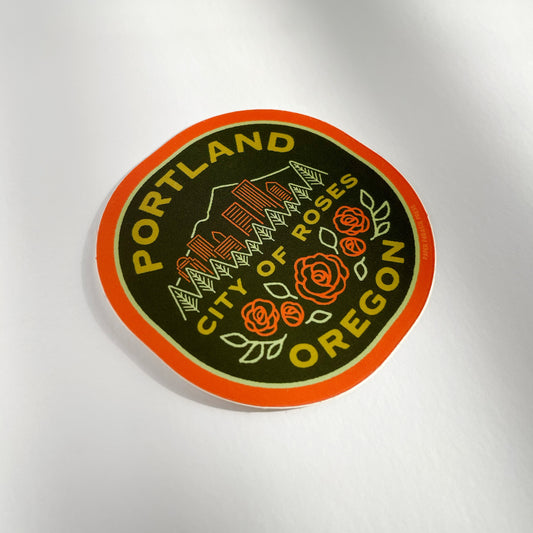 Retro Portland Sticker Case of 6