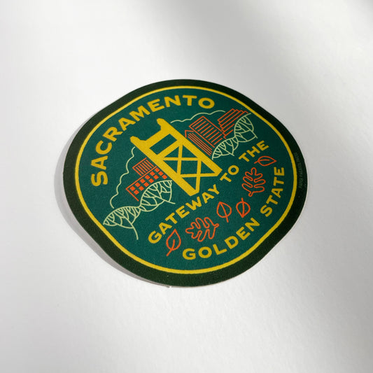 Retro Sacramento Sticker Case of 6