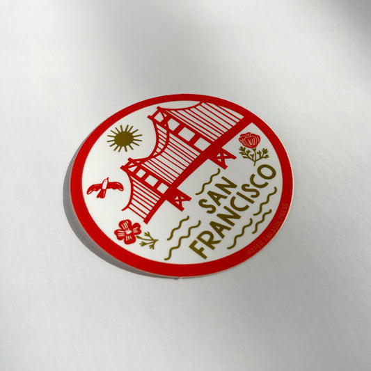 San Francisco Icons Sticker Case of 6