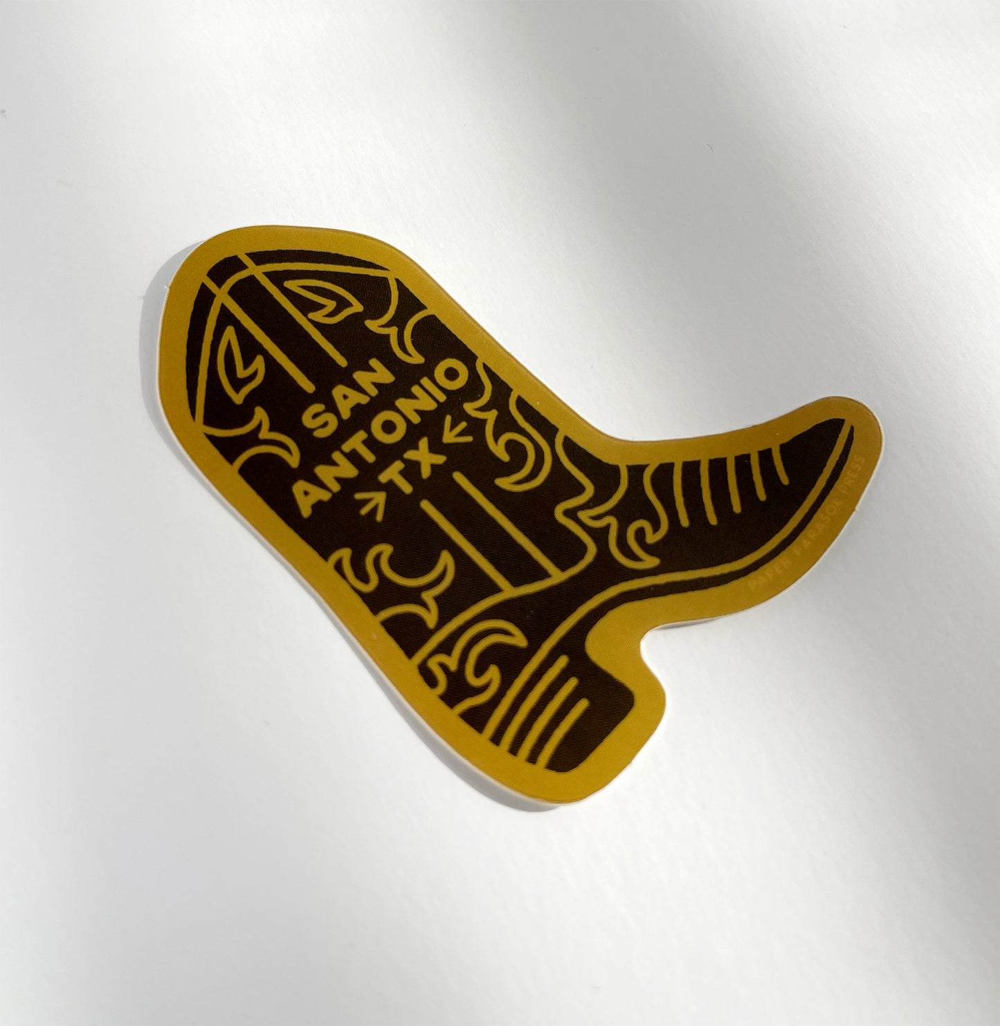 San Antonio Texas Boot Sticker Case of 6