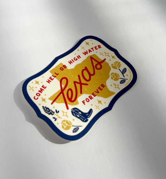 Texas Forever Bumper Sticker Case of 3