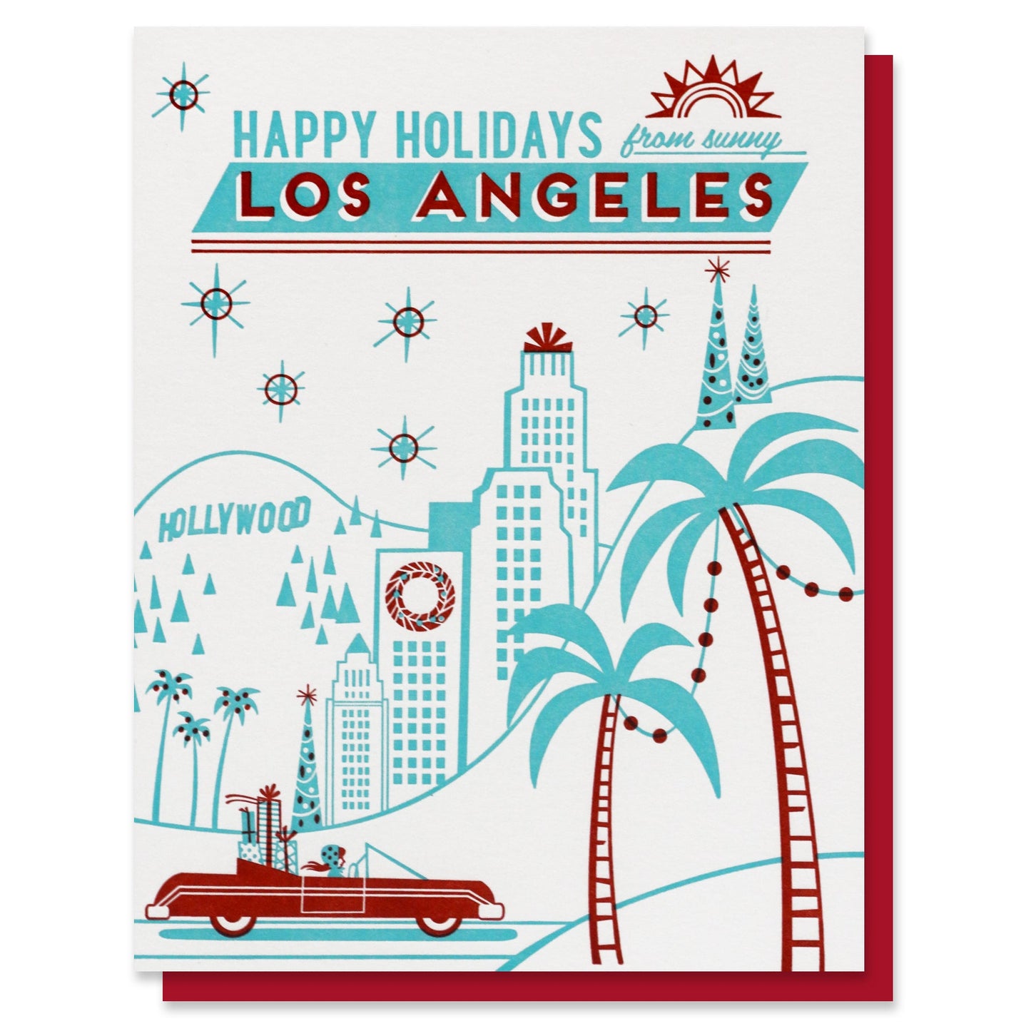 Happy Holidays from Los Angeles Card of 6 / Box Set of 3