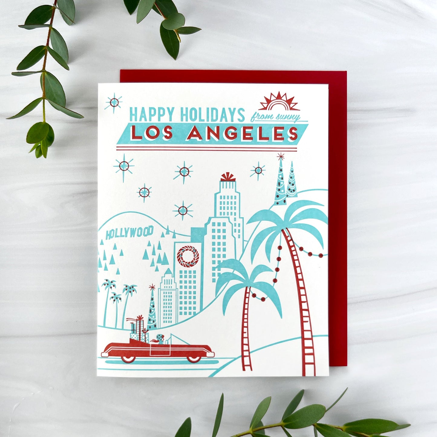 Happy Holidays from Los Angeles Card of 6 / Box Set of 3