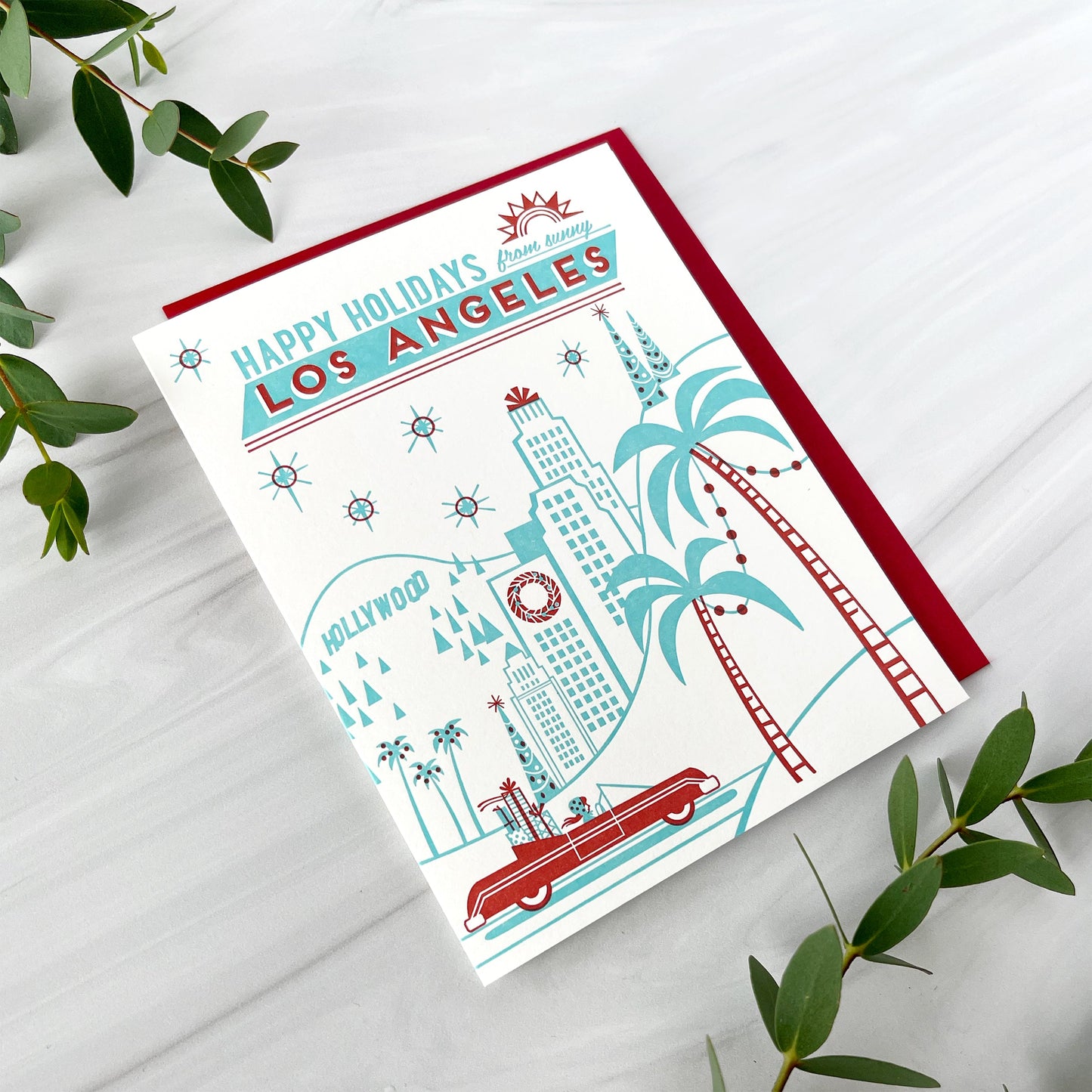 Happy Holidays from Los Angeles Card of 6 / Box Set of 3