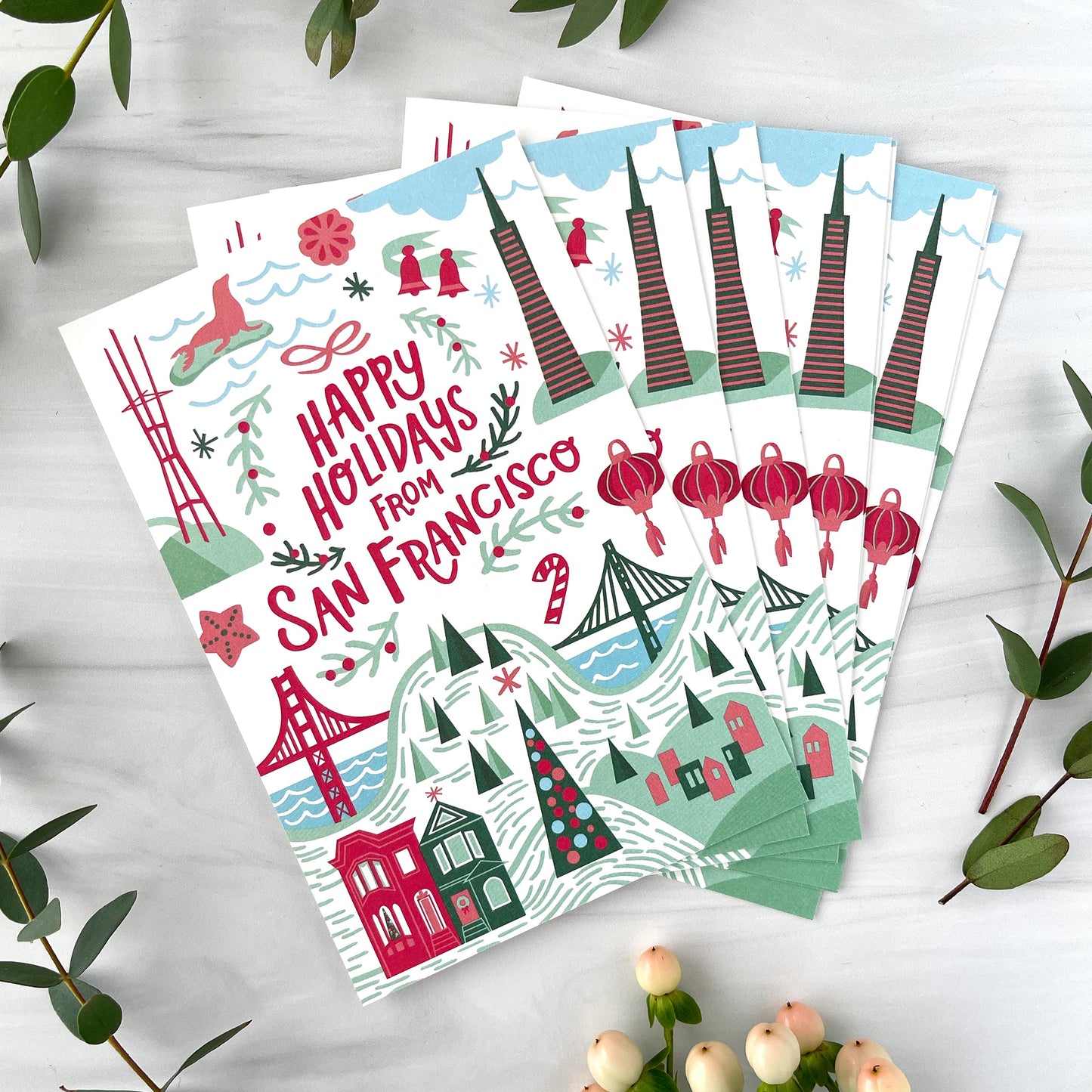 San Francisco Postcard Set Case of 3