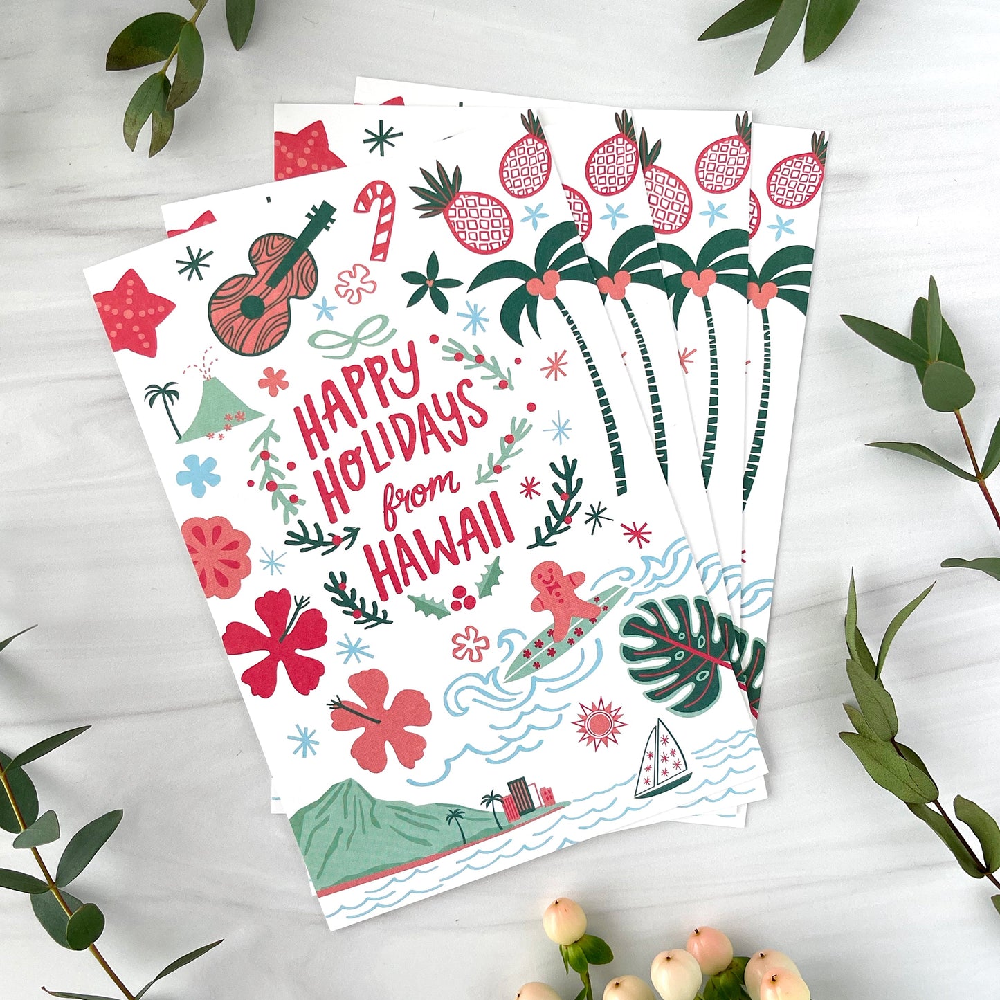 Hawaii Postcard Set Case of 3