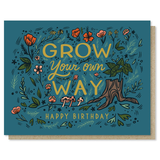 Grow Your Own Way Birthday Card Case of 6