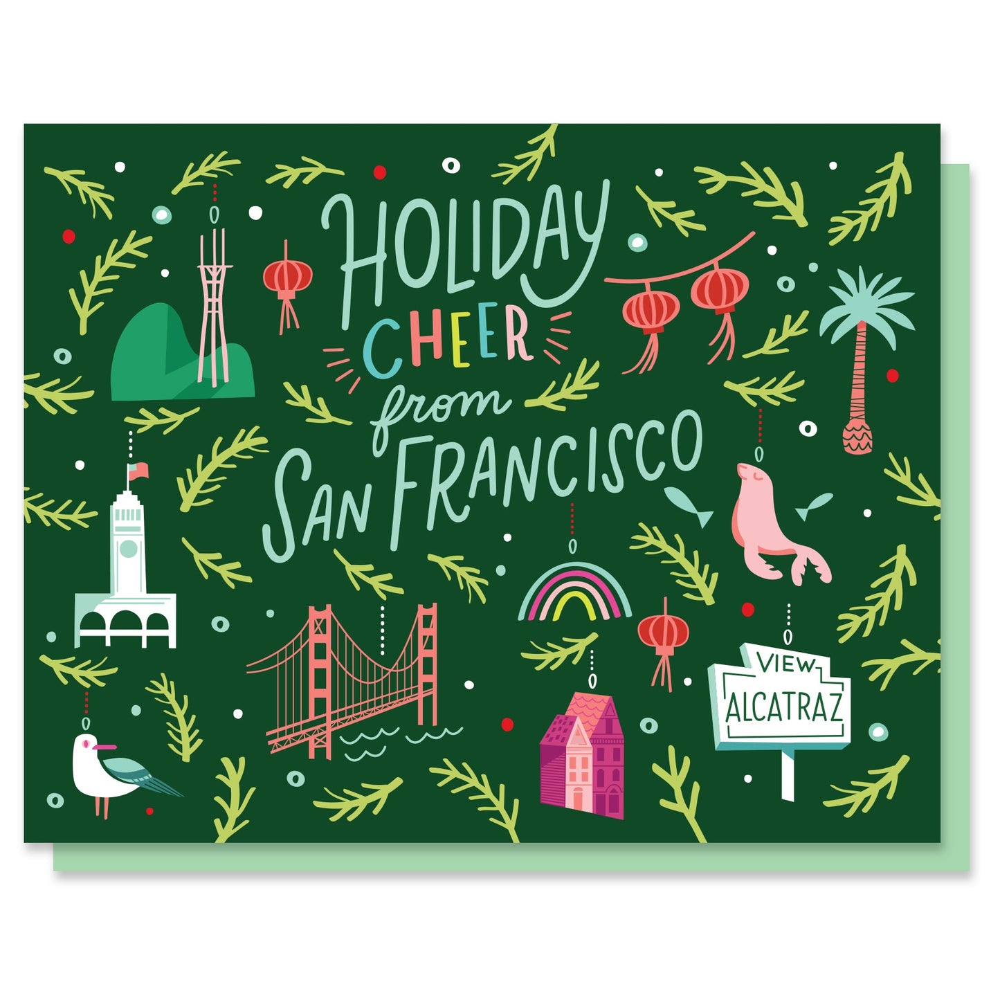 San Francisco Ornaments Holiday Card Case of 6 / Box Set of 3