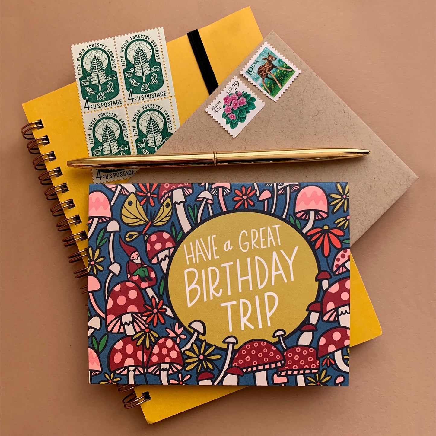 Birthday Trip Card Case of 6
