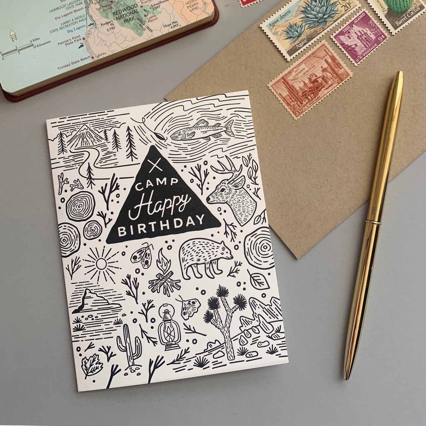 Camp Happy Birthday Card Case of 6