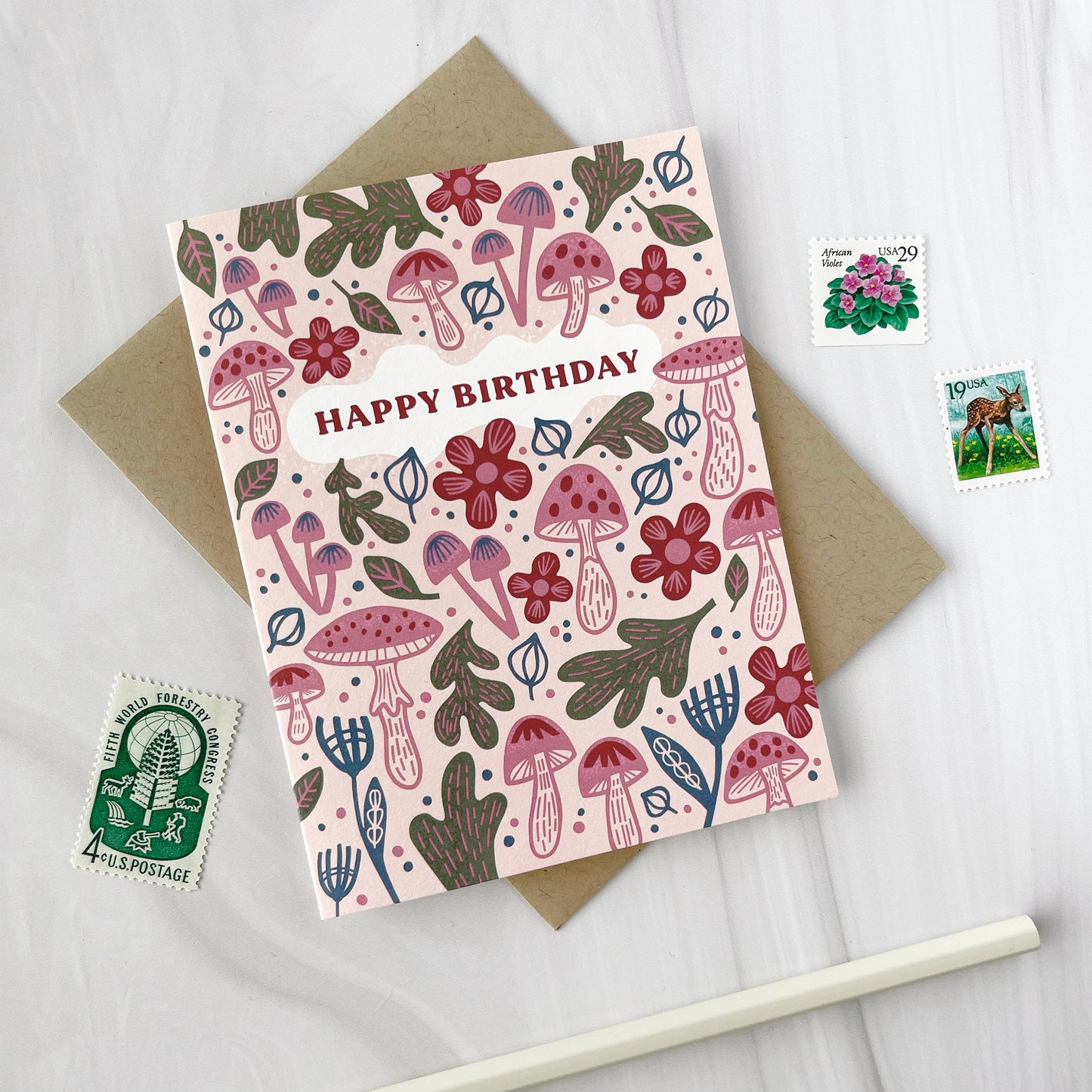 Fungi Forest Birthday Card Case of 6