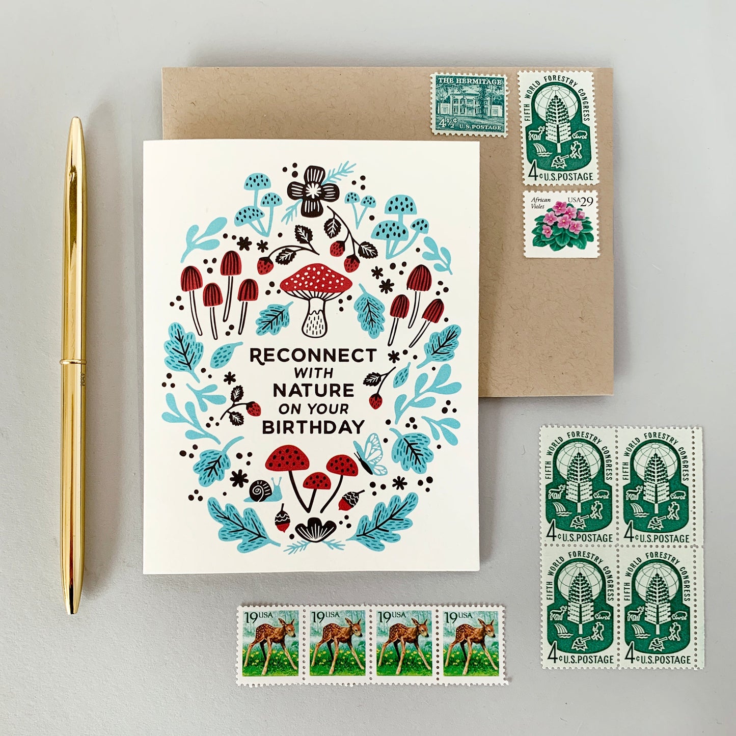 Reconnect with Nature Birthday Card Case of 6
