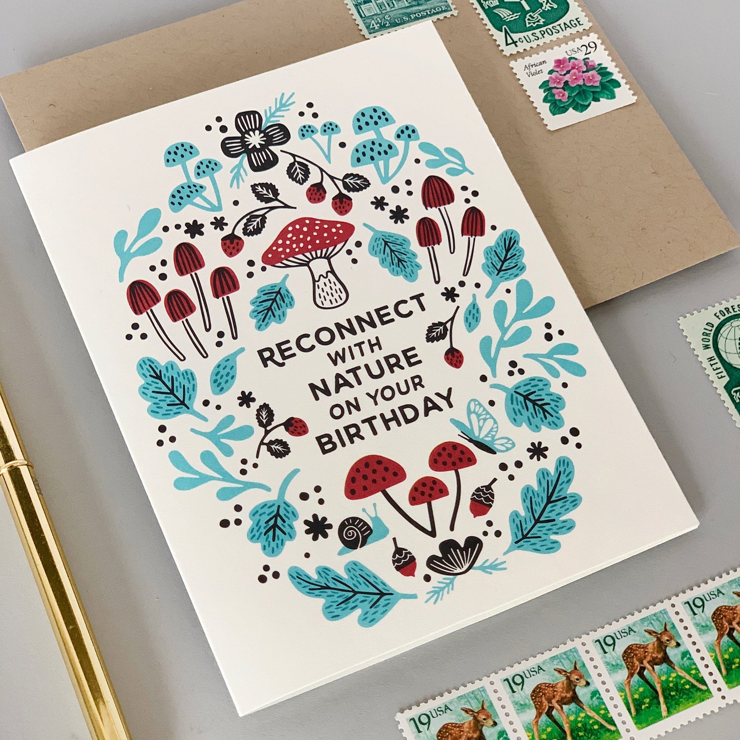 Reconnect with Nature Birthday Card Case of 6