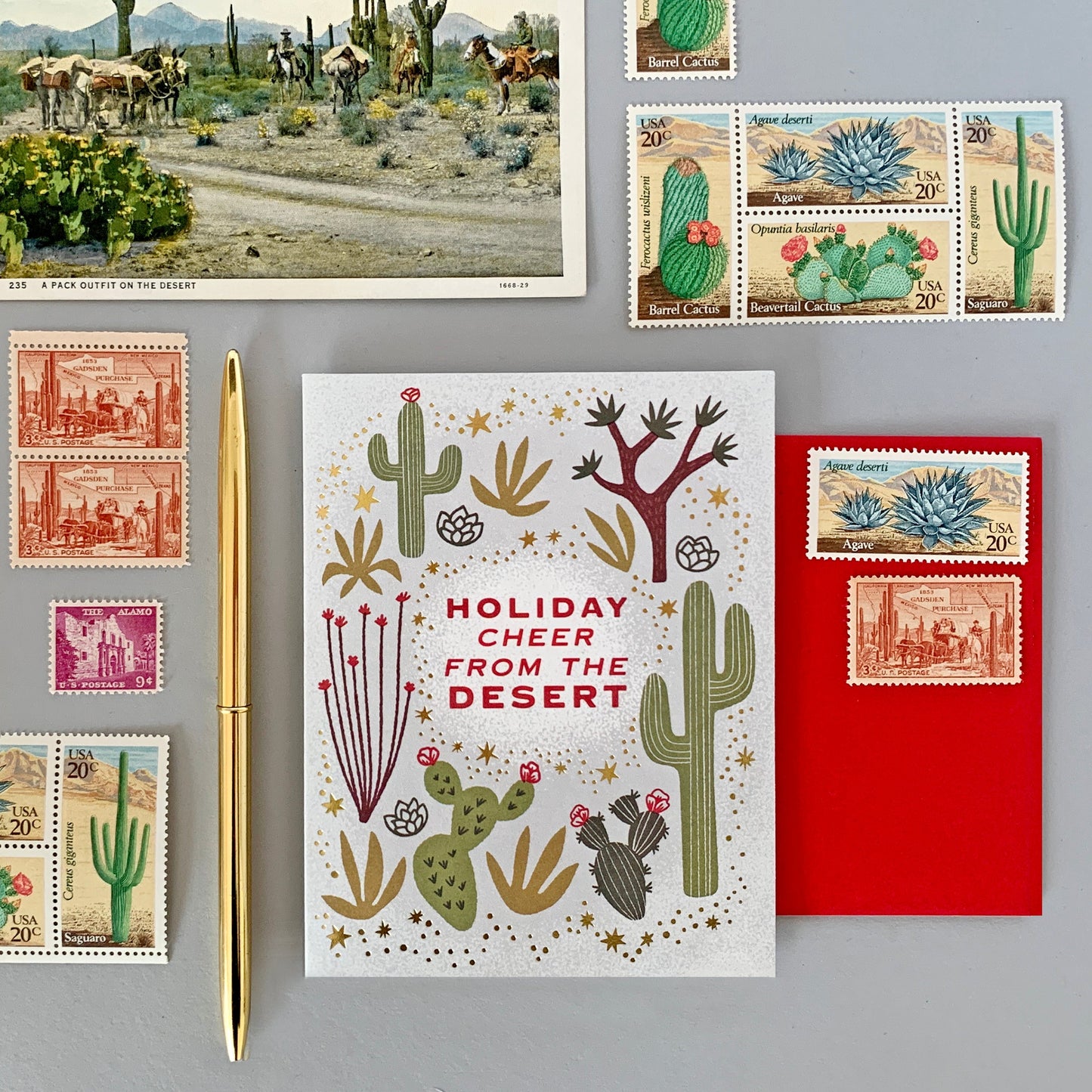 Holiday Cheer from the Desert Card Case of 6/ Box Set of 3