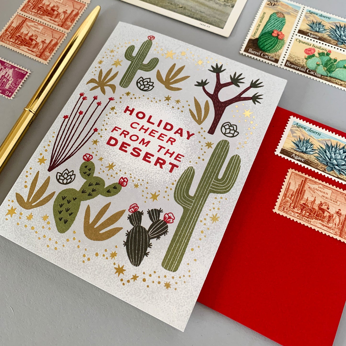 Holiday Cheer from the Desert Card Case of 6/ Box Set of 3