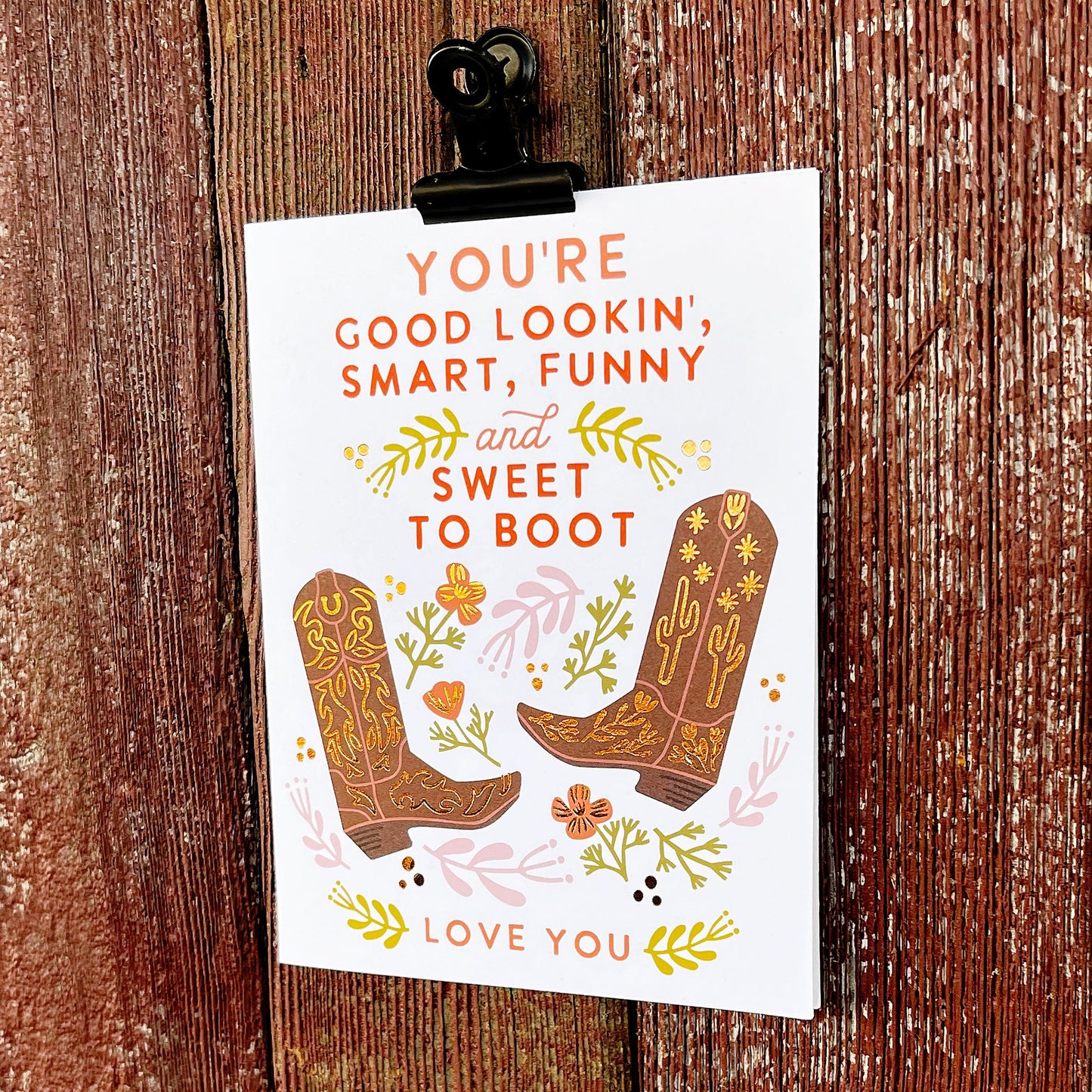 Sweet to Boot Love Card Case of 6