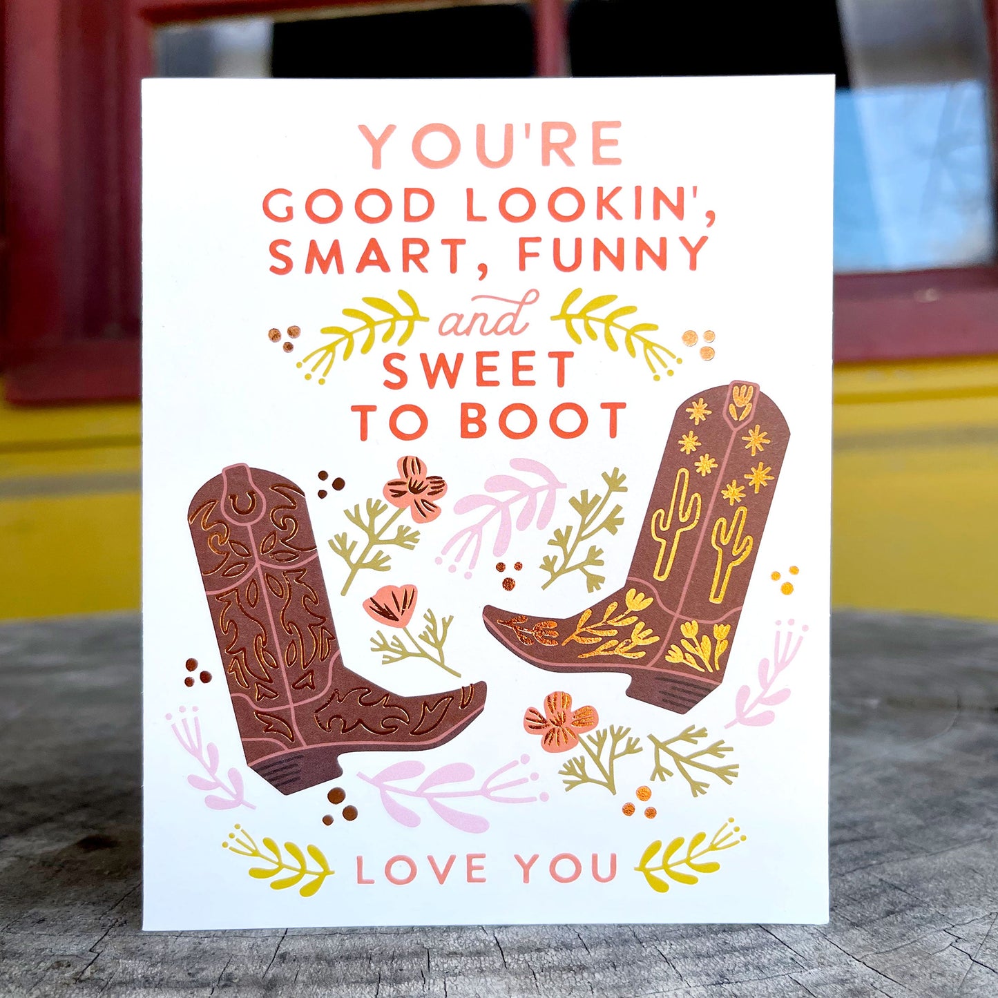 Sweet to Boot Love Card Case of 6