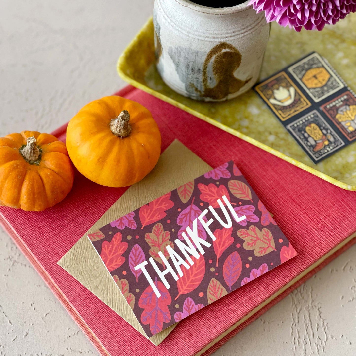 Thankful Leaves Mini Card Case of 6