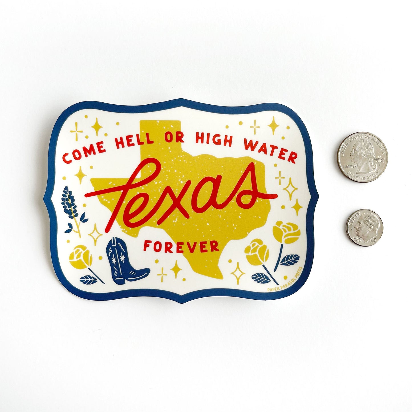 Texas Forever Bumper Sticker Case of 3
