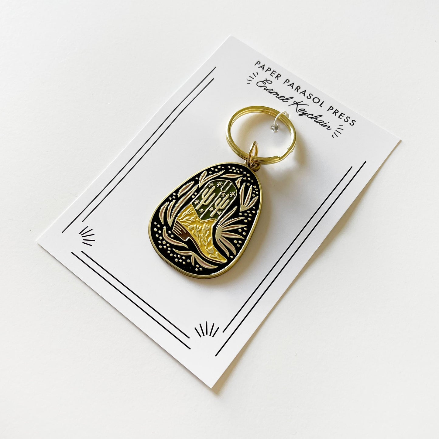 Baja Boot Enamel Keychain Case of 3