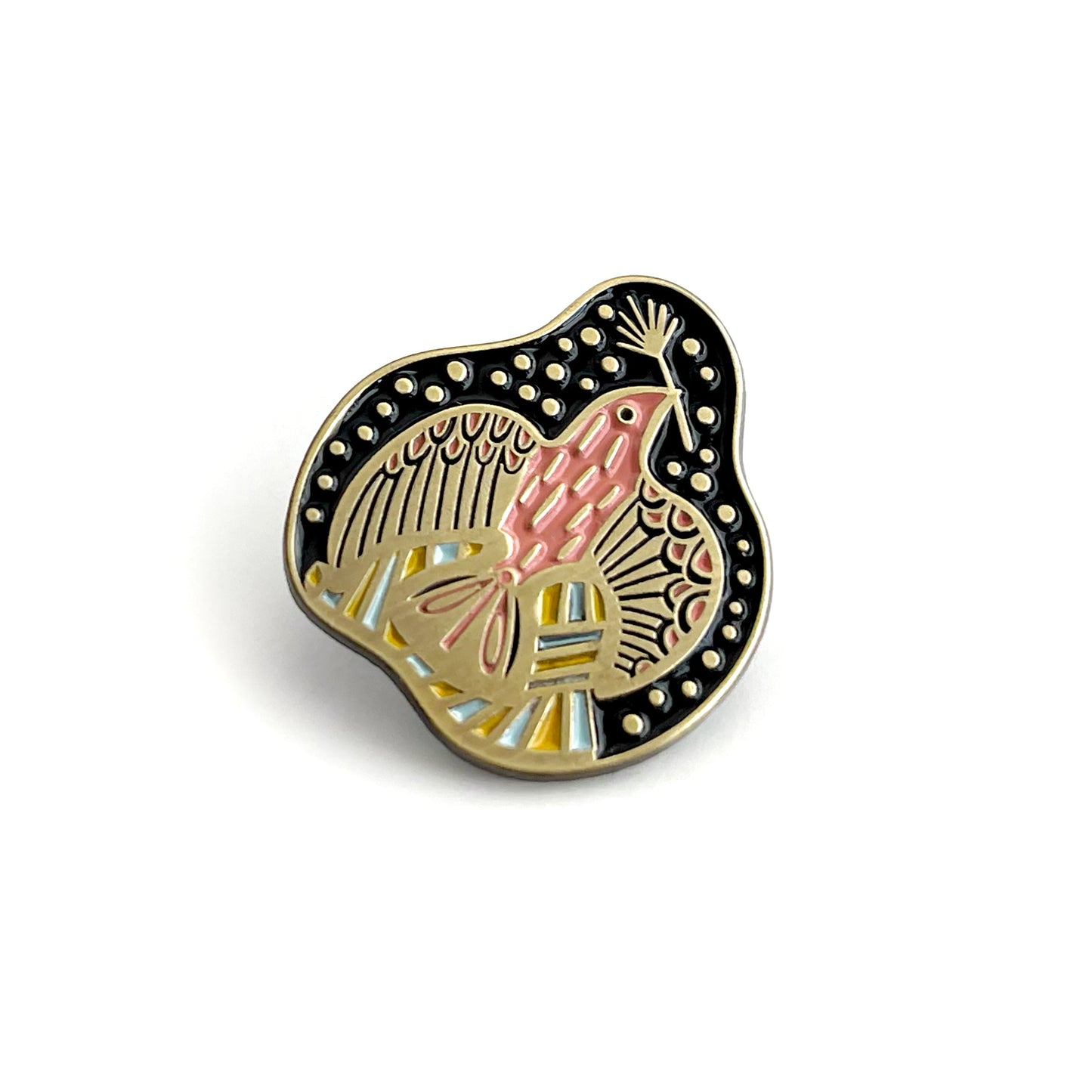 Folk Guide Bird Enamel Pin Case of 3